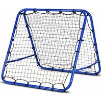 Double-Layer Soccer Trainer Rebound Net Ramp Football Fold Goal Shoot Training