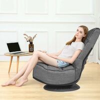 360-Degree Folding Lazy Sofa Chair Ergonomic Swivel Adjustable Floor Game Chair