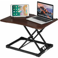 COSTWAY Height Adjustable Desk Converter Standing Up Work Station Sit-Stand Easy Lift