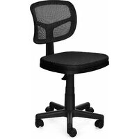 Low-Back Office Chair Armless Computer Chair Adjustment Executive Desk Chair