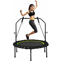 100 cm Portable Folding Trampoline Stable Mini Rebounder Fitness Yoga Jumping