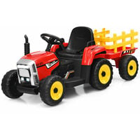 12V Kids Ride On Tractor Baby Multipurpose Electric Toy Car w/ LED Light & Music