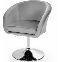 Swivel Velvet Bar Chair Height Adjustable Modern Round Back High Bar Stool