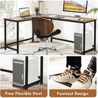 VL SERIES  72x78 L-Shaped Freestanding Desk with Glass Top - Office  Furniture Warehouse