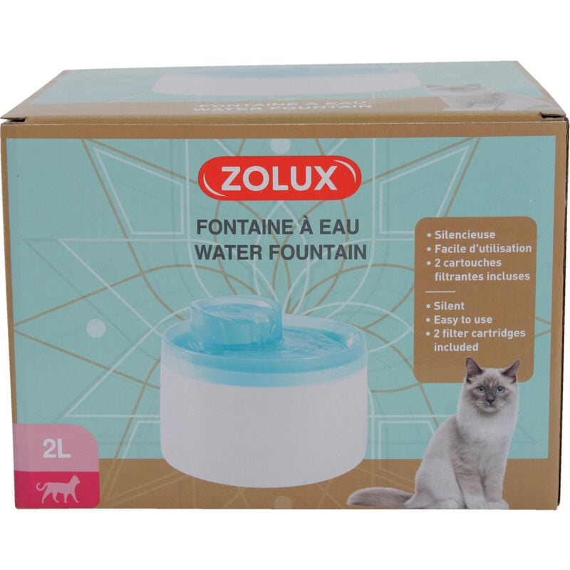 Fuente de agua 2L para gatos y perros - ZOLUX