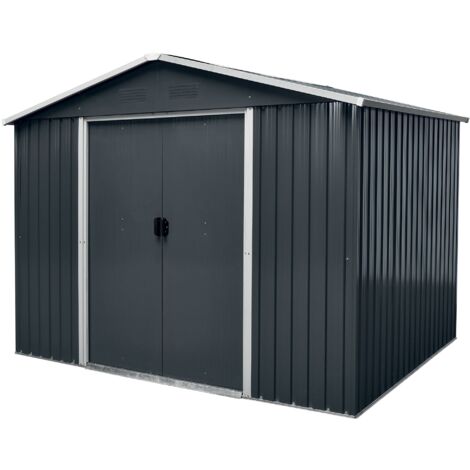 Cobertizo de jardín de metal 6,6m2  2,38 x 2,79 x H1,99m