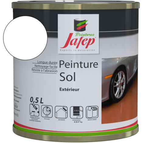 Pintura para suelos Jafep blanca 0,5L