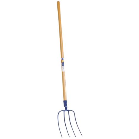 Horca para estiércol con mango de 130 cm