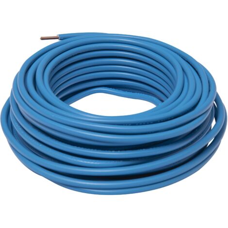 Cable eléctrico HO7V-U 2,5mm2 azul 10m