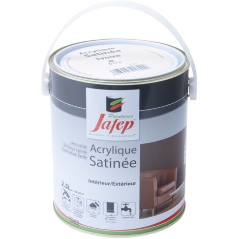 Pintura acrílica satinado marfil Jafep 2,5 L