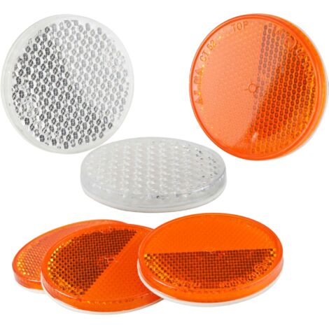 Catadióptrico adhesivo redondo diámetro 54mm 6 piezas