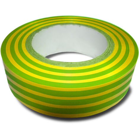 Cinta adhesiva 15mm x 10m verde / amarillo