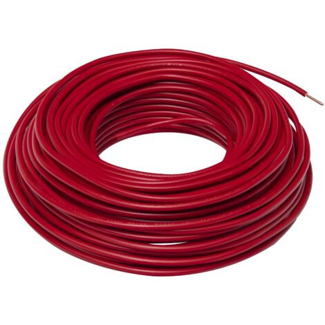 Cable eléctrico HO7V-U 1,5 mm2 rojo 25 m
