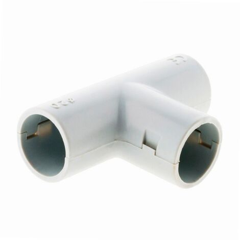 Tee para conductos Ø20mm gris  lote de 2