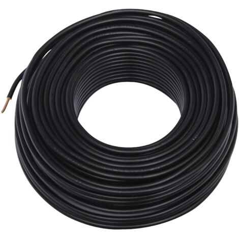 Cable eléctrico HO7V-U 2,5mm2 Negro - 25m