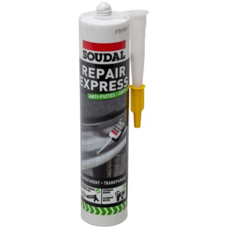 Cartucho Repair Express transparente anti-fugas Soudal