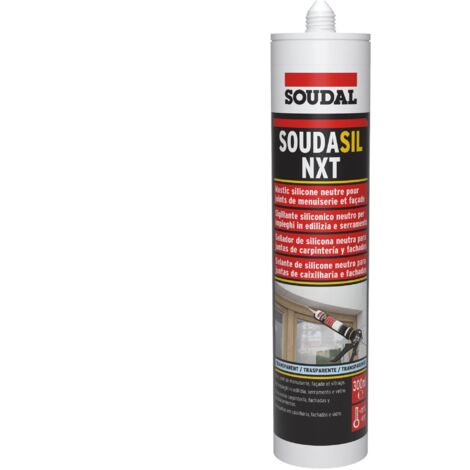 Cartucho de silicona transparente neutro 300ml Soudal
