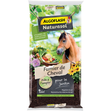 Estiércol de caballo 15 kg - Algoflash Naturasol