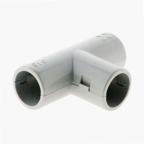 Te para conductos Ø16mm gris  lote de 2