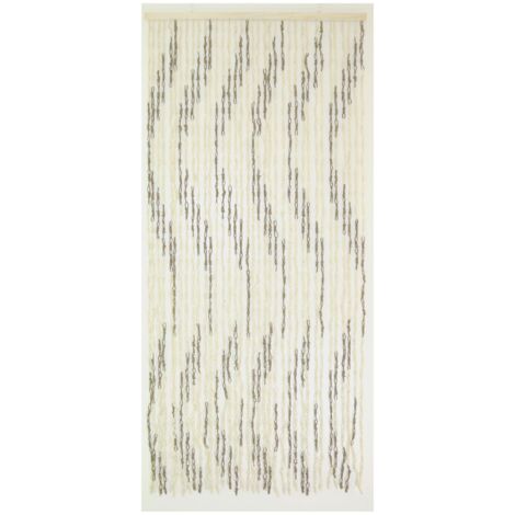 Cortina Para Puerta Pompón (90 X 220 Cm) Dona Gris - Cortina/Visillo