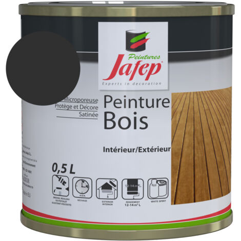 Pintura de madera gris antracita Jafep 0,5 L