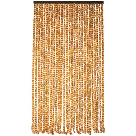 Cortina de oruga marrón y blanca WERKA PRO 120 x 220 cm