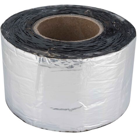 Cinta de 7,5 cm x 10 m impermeable de aluminio y betún