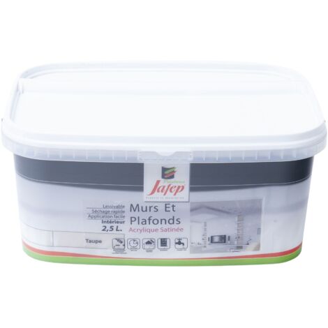 Pintura satinado para paredes y techos taupe 2,5L Jafep (1/4)