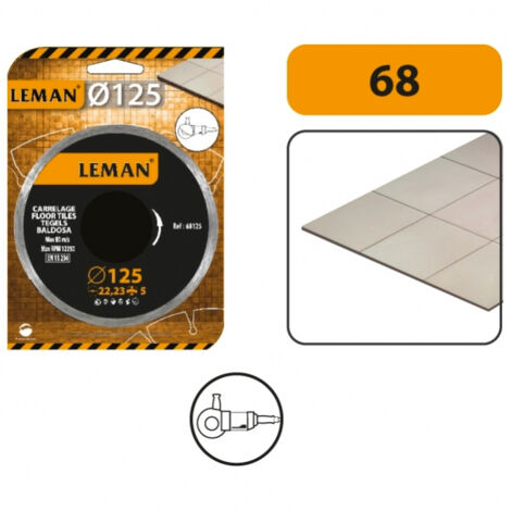 HOJA DE DIAMANTE DE 125 MM PARA CORTAR CERÁMICA, CERÁMICA