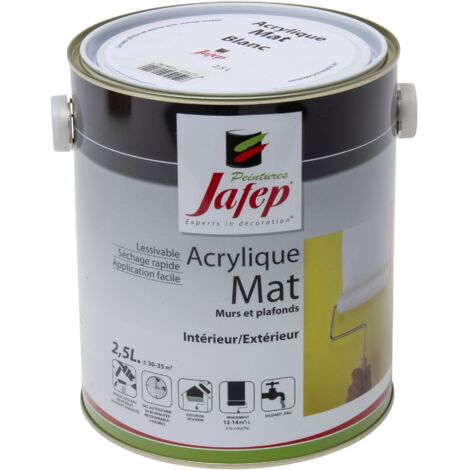Pintura acrílica blanca mate Jafep 2,5 L