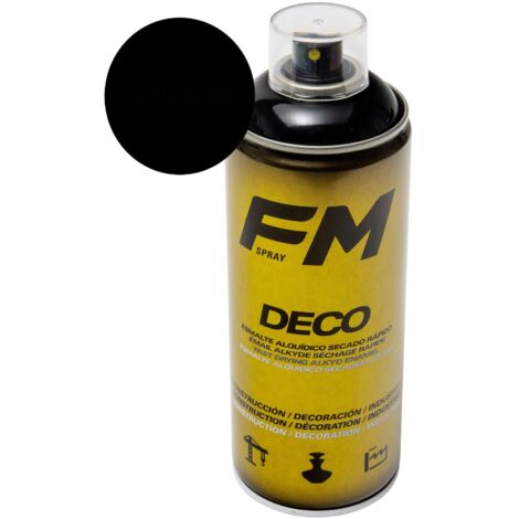 Spray negro 400ml Negro brillante - RAL 9005