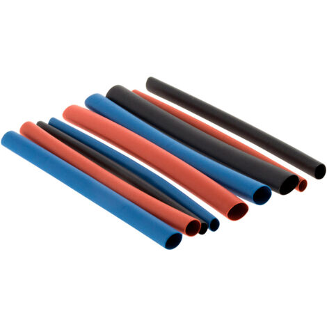 Mangueras termocontraíbles de 3 colores  Lote de 18