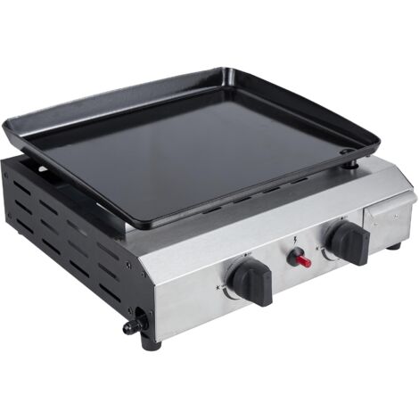 Plancha de gas 2 quemadores WERKA PRO