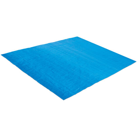 Alfombrilla azul para piscina Summer Waves 5,13 x 5,13 m para piscina Ø 4,57 m