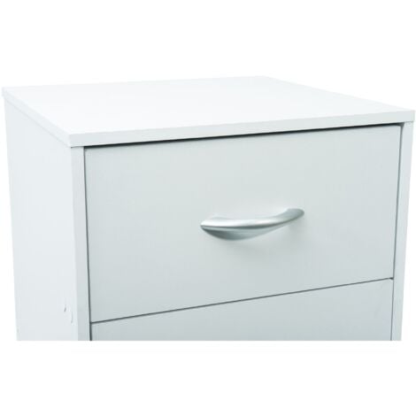 Mueble blanco con 4 cajones sobre ruedas WERKA PRO