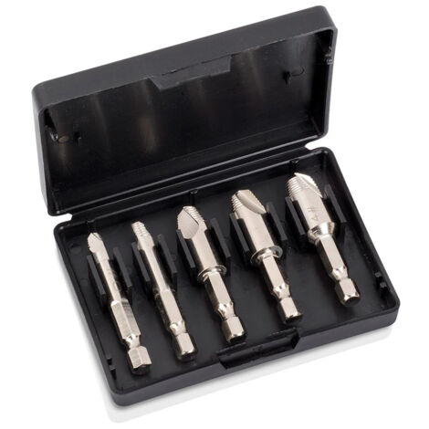 Extractor de tornillos en estuche 5 piezas Kreator