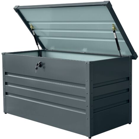 Cofre de almacenamiento con pistón 350L metal