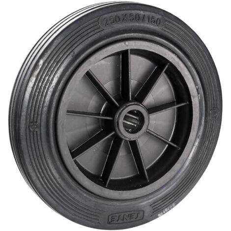 Rueda maciza diámetro 250 x 50 mm eje de 25 mm