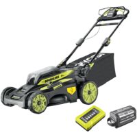 RYOBI Tondeuse tractée 36V MaxPower Brushless - coupe 51 cm - 1 batterie 6.0Ah - 1 chargeur rapide - RY36LMX51A-160