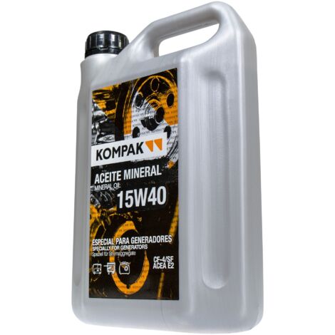 KOMPAK Hochleistungs-Motoröl für Stromerzeuger 15W40, 2 Liter  für Viertakt-Motoren