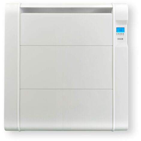 HJM Emisor Térmico Bajo Consumo AMD 1000, Calor Rápido, Programación 24/7, Funciones Ahorro, Turbo Programable, 1000W, Blanco