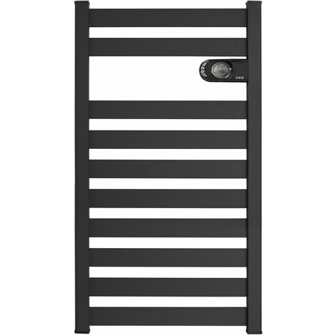 HJM Radiador Secatoallas Eléctrico sin fluido ZINNIA 750, Antracita, 750 W, Programable 24/7, Modo Turbo, Funciones De Ahorro