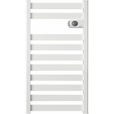 HJM Radiador Secatoallas Eléctrico sin fluido ZINNIA 750, Blanco, 750 W, Programable 24/7, Modo Turbo, Funciones De Ahorro