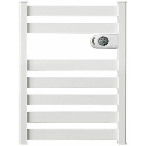 HJM Radiador Secatoallas Eléctrico sin fluido ZINNIA 500, Blanco, 500 W, Programable 24/7, Modo Turbo, Funciones De Ahorro