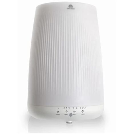 HJM Humidificador Lámpara NESS, Capacidad 2,5L, Superficie 30 m2, Silencioso, 2 Niveles de Vapor, 3 Potencias de Luz, Temporizador, 95W