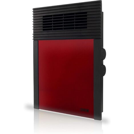 Termoventilador vertical para suelo y pared rojo 2000W