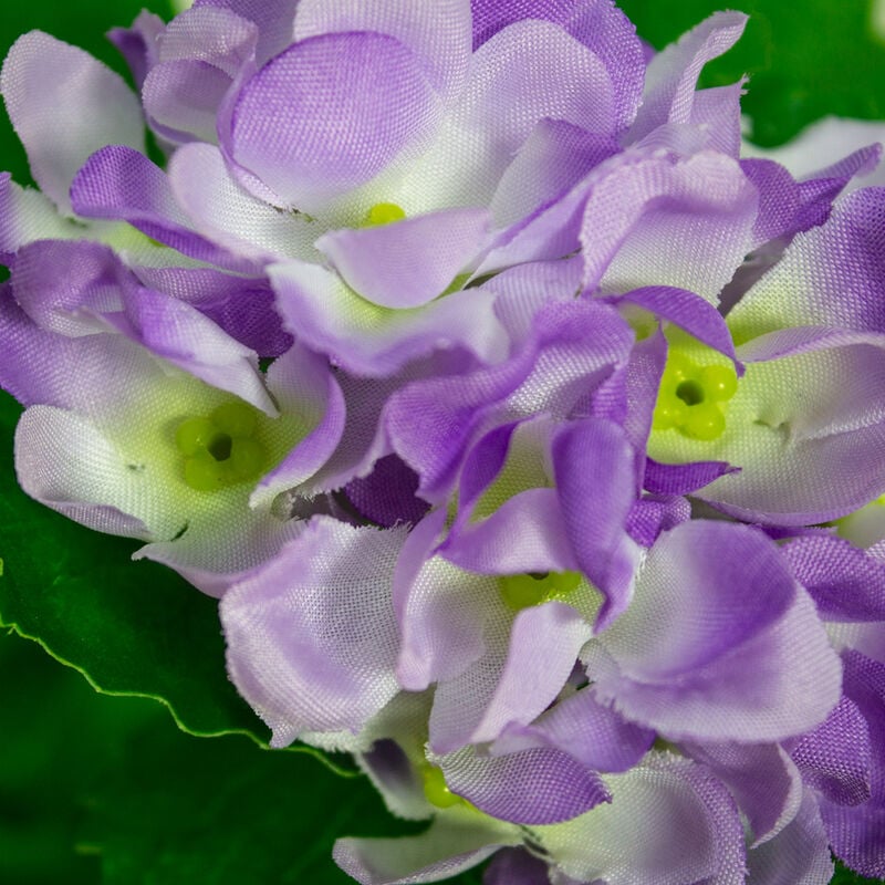 Künstliche Hortensie Hydrangeaceae Kunstpflanze Künstliche Pflanze wie Kunst Kunstblume cm im Violett Lila Pflanze Decovego Topf 60 Innendekoration echt