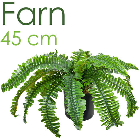 Künstlicher Farn Kunstpflanze Künstliche Pflanze 45 cm Kunstblume