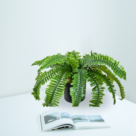 Künstlicher Farn Kunstpflanze Künstliche Pflanze 45 cm Kunstblume