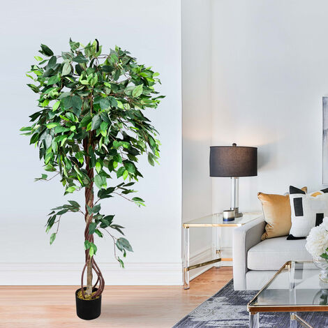 Kunstpflanze Künstliche Pflanze Benjamin Ficus künstlicher Baum